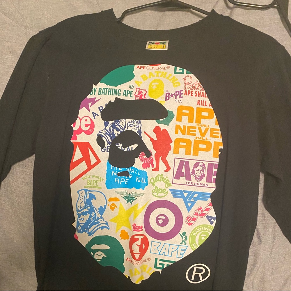 COPY - A Bathing Ape long sleeve shirt size Small BAPE